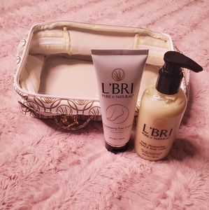 L'BRI Lotion, Foot Cream, and Travel Bag Set